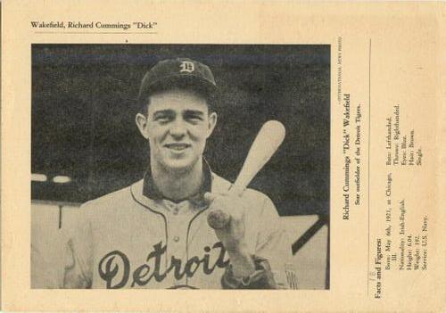 1946-49 Sports Exchange (W603) #8-1b Dick Wakefield Front