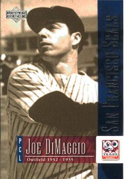 2001 Upper Deck Minors Centennial #44 Joe DiMaggio Front