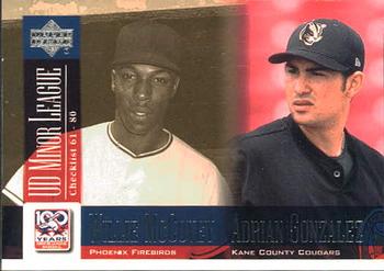 2001 Upper Deck Minors Centennial #99 Willie McCovey / Adrian Gonzalez Front