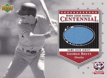 2001 Upper Deck Minors Centennial - Game Jersey #J-GB George Brett Front