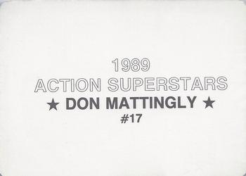 1989 Action Superstars (unlicensed) #17 Don Mattingly Back
