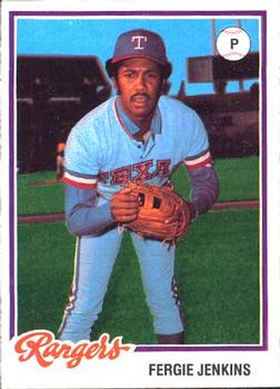 1978 Topps Burger King Texas Rangers #8 Fergie Jenkins Front