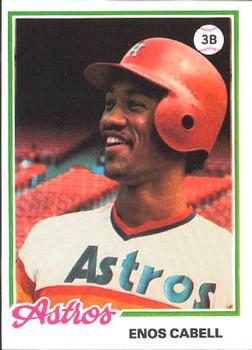 1978 Topps Burger King Houston Astros #14 Enos Cabell Front