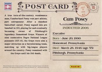 2012 Panini Cooperstown - Bronze History #70 Cum Posey Back