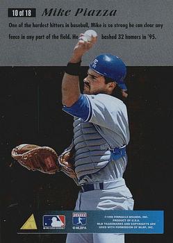 1996 Pinnacle - Essence of the Game #10 Mike Piazza Back