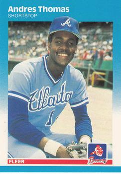 1987 Fleer - Glossy #531 Andres Thomas Front