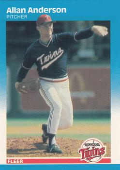 1987 Fleer - Glossy #533 Allan Anderson Front