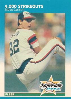 1987 Fleer - Glossy #635 4,000 Strikeouts (Steve Carlton) Front