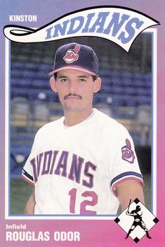 1990 Kinston Indians #3 Rouglas Odor Front