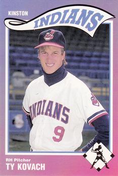 1990 Kinston Indians #4 Ty Kovach Front