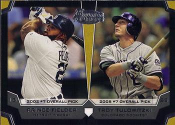 2012 Bowman Draft Picks & Prospects - Dual Top 10 Picks #TP-FT Prince Fielder / Troy Tulowitzki Front