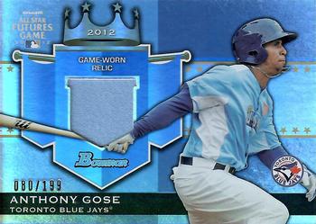 2012 Bowman Draft Picks & Prospects - Futures Game Relics #FGR-AG Anthony Gose Front