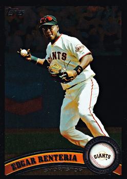 2011 Topps - Black Border #58 Edgar Renteria Front