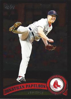 2011 Topps - Black Border #62 Jonathan Papelbon Front