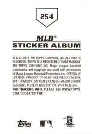 2011 Topps Stickers #254 Troy Tulowitzki Back