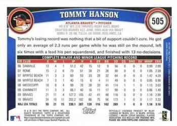 2011 Topps - Diamond Anniversary Limited Edition #505 Tommy Hanson Back