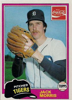 1981 Topps Coca-Cola Detroit Tigers #6 Jack Morris  Front