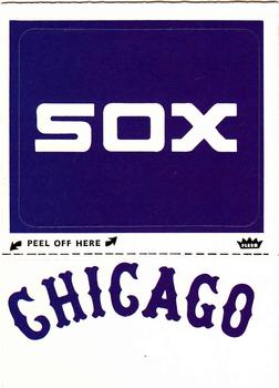 1982 Fleer - Team Stickers #NNO Chicago White Sox Monogram Front