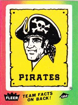 1983 Fleer - Team Stickers #NNO Pittsburgh Pirates Logo Front