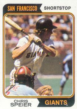 1974 Topps #129 Chris Speier Front