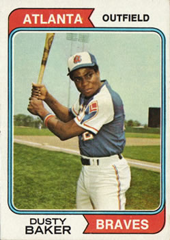 1974 Topps #320 Dusty Baker Front