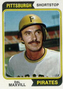 1974 Topps #358 Dal Maxvill Front