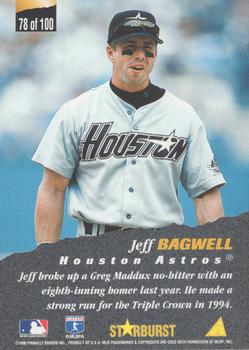 1996 Pinnacle - Starburst #78 Jeff Bagwell Back