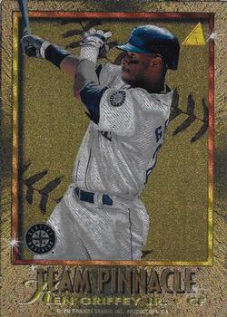 1996 Pinnacle - Team Pinnacle #6 Ken Griffey Jr. / Reggie Sanders Front