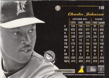 1996 Pinnacle Aficionado #150 Charles Johnson Back