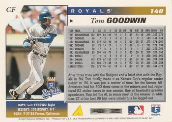 1996 Score #140 Tom Goodwin Back
