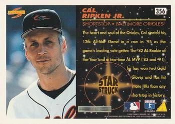 1996 Score #356 Cal Ripken Jr. Back