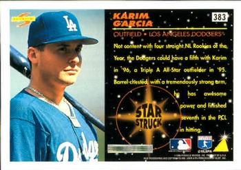 1996 Score #383 Karim Garcia Back