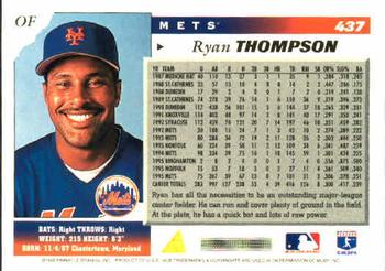 1996 Score #437 Ryan Thompson Back
