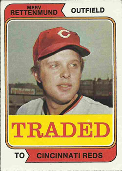 1974 Topps - Traded #585T Merv Rettenmund Front