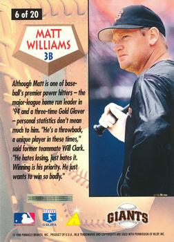1996 Score - All-Stars #6 Matt Williams Back