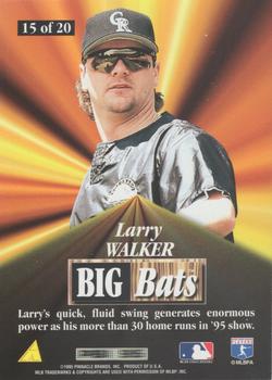 1996 Score - Big Bats #15 Larry Walker Back