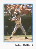 1990 Publications International Trivia Stickers #NNO Rafael Belliard Front