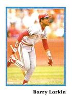 1990 Publications International Trivia Stickers #NNO Barry Larkin Front