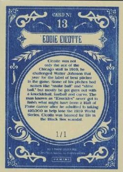 2012 Panini Golden Age - Black #13 Eddie Cicotte Back