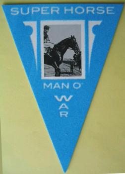 2012 Panini Golden Age - Ferguson Bakery Pennants Blue #6 Man o' War Front