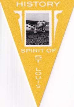 2012 Panini Golden Age - Ferguson Bakery Pennants Yellow #8 Spirit of St. Louis Front