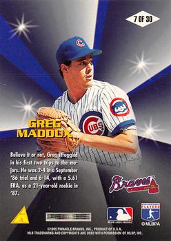 1996 Score - Diamond Aces #7 Greg Maddux Back
