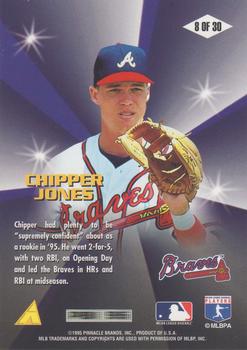 1996 Score - Diamond Aces #8 Chipper Jones Back