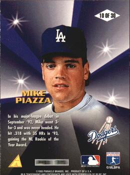 1996 Score - Diamond Aces #10 Mike Piazza Back
