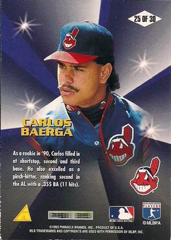 1996 Score - Diamond Aces #25 Carlos Baerga Back