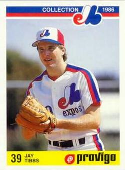 1986 Provigo Montreal Expos #8 Jay Tibbs Front