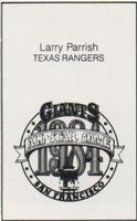 1984 All-Star Game Program Inserts #NNO Larry Parrish Back