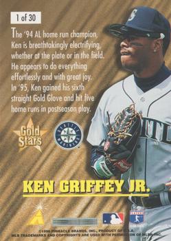 1996 Score - Gold Stars #1 Ken Griffey Jr. Back