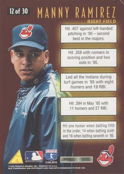 1996 Score - Numbers Game #12 Manny Ramirez Back