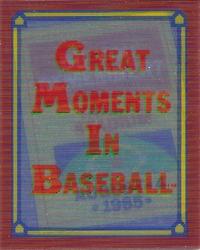 1988 Score - Magic Motion: Great Moments in Baseball #12 Tom Seaver: 08/04/1985 Front